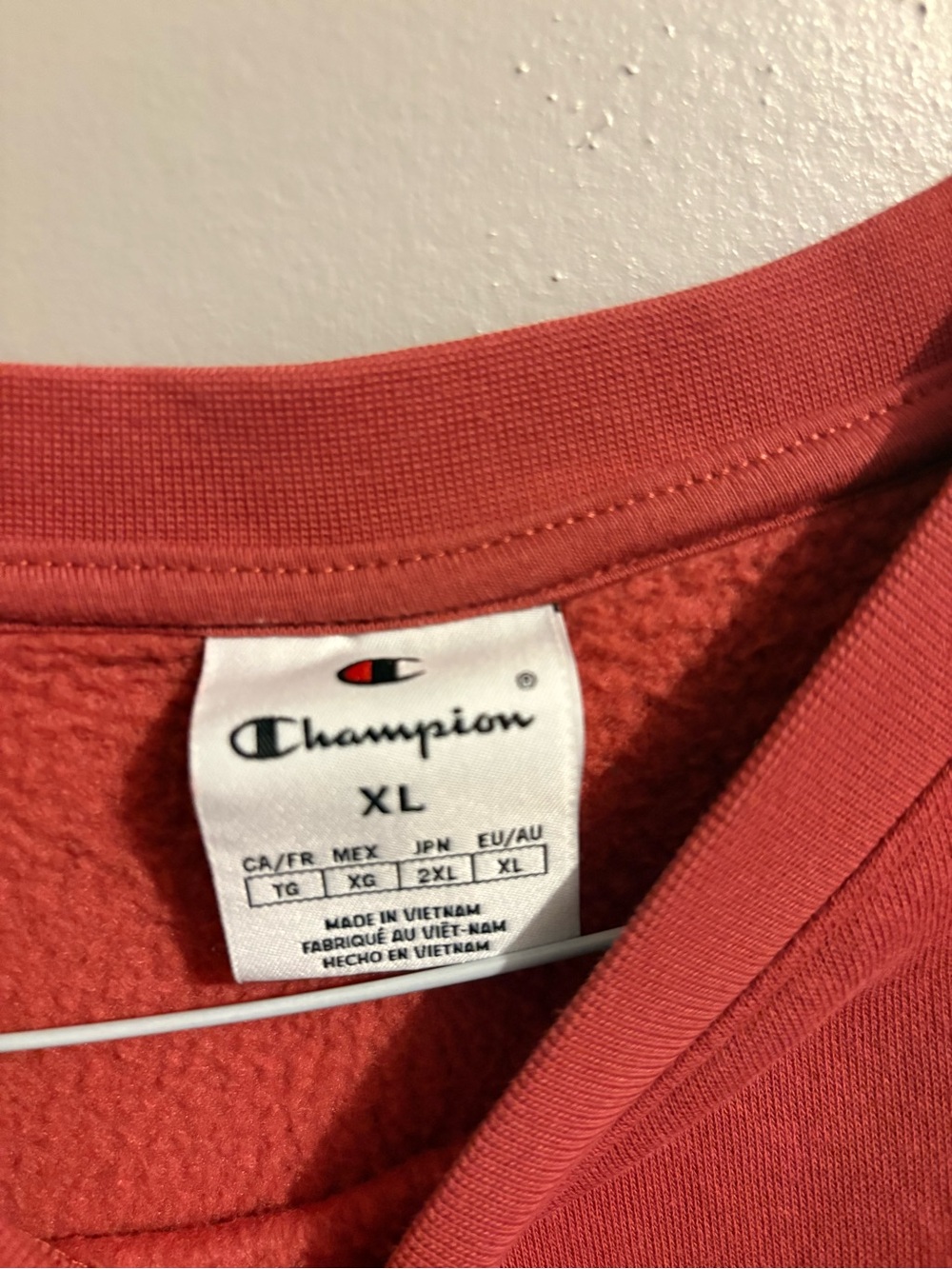 Champion Salmon Pink Pullover Sweatshirt - Picture 5 of 5